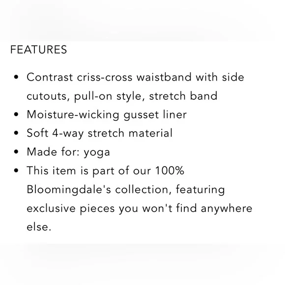 AQUA Criss Cross Waist Leggings $$68 - NWT - Picture 3 of 6